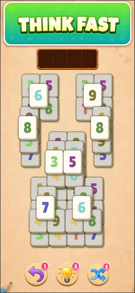 Math Mahjong Puzzle screenshot