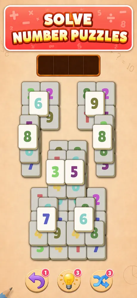 Math Mahjong Puzzle screenshot